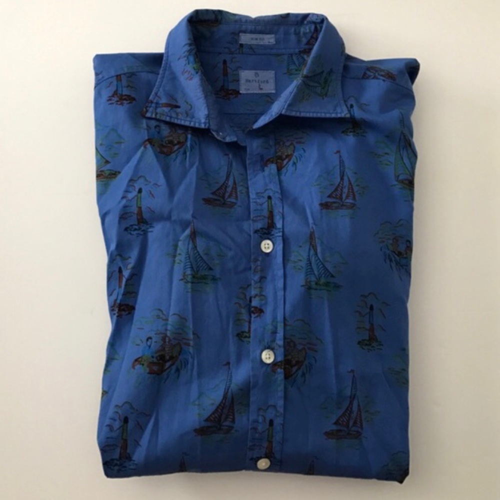 Hartford sailboat patterned shirt